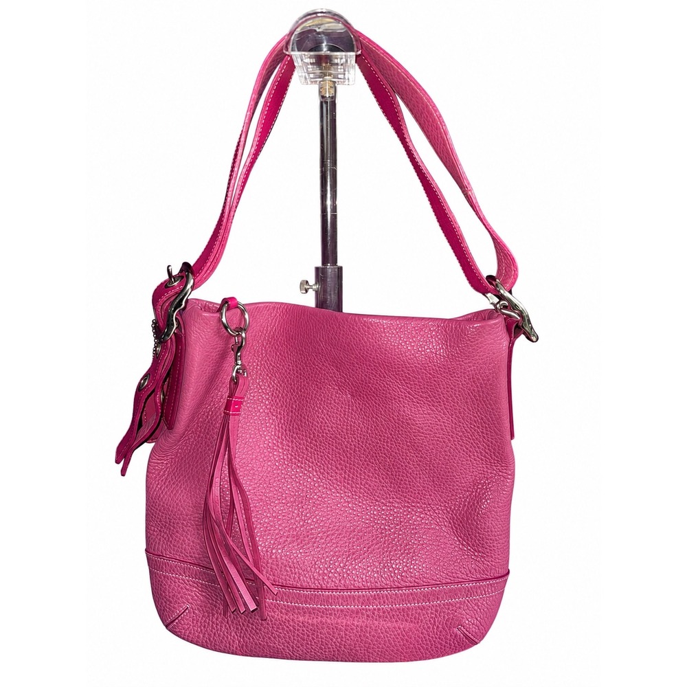 Coach Legacy Pink Pebbled Leather Hobo '04